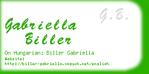 gabriella biller business card